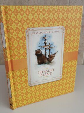Treasure Island by Robert Louis Stevenson Classic Kids Book Bold Yellow Cover